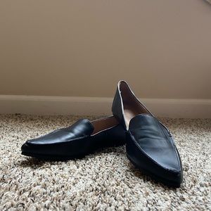 Black loafers
